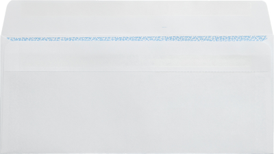 White with Security Tint 24lb #9 Regular Double Window Envelopes (3 7/8 x 8 7/8) with Redi Seal