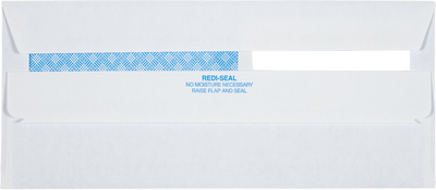 White with Security Tint 24lb #10 Double Window Envelopes (4 1/8 x 9 1/2) with Redi Seal