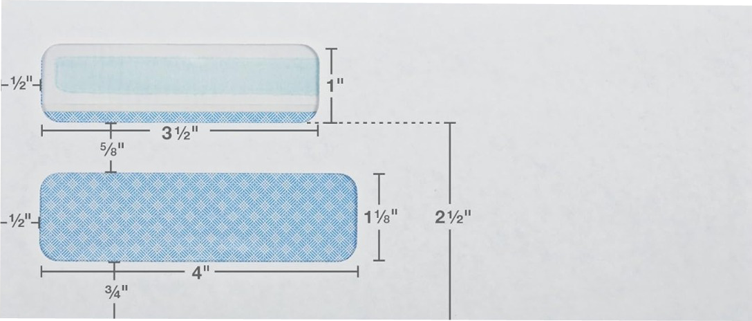 White with Security Tint 24lb #10 Double Window Envelopes (4 1/8 x 9 1/2) with Redi Seal