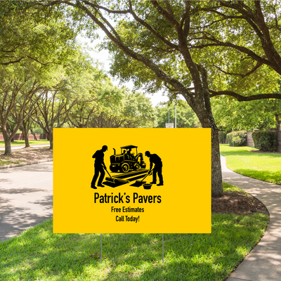 Weather Resistant Yard Sign with Stake - 24 x 36 Inch