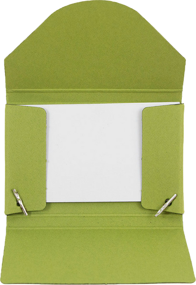 Lime Green Kraft Business Card Case - 20 Card Capacity