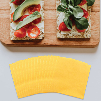 Yellow 5 x 5 3-Ply Beverage Napkins
