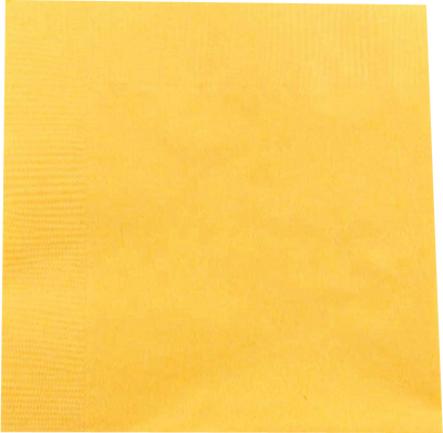 Yellow 5 x 5 3-Ply Beverage Napkins