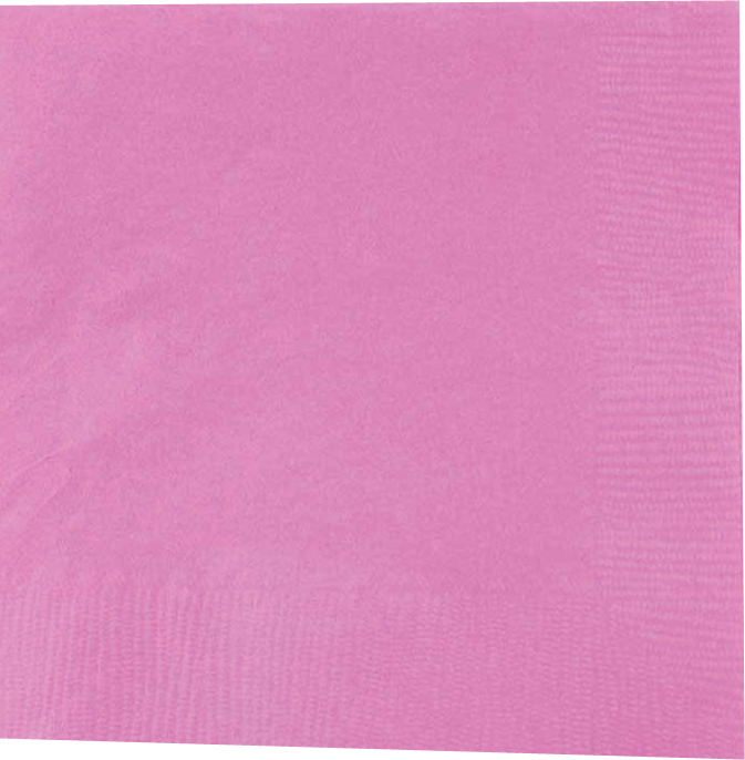 Fuchsia 3-Ply 5 x 5 Beverage Napkins