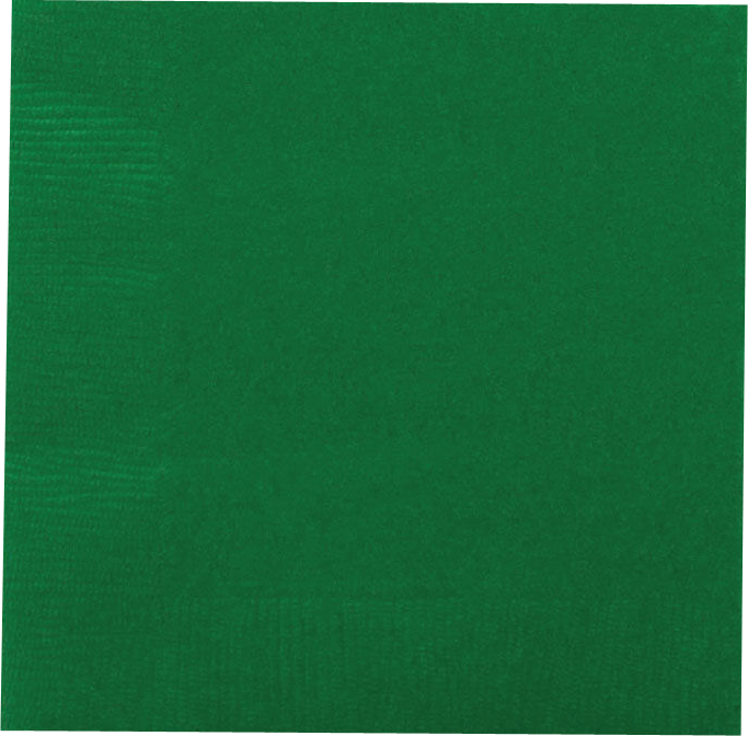 Green 3-Ply 5 x 5 Beverage Napkins