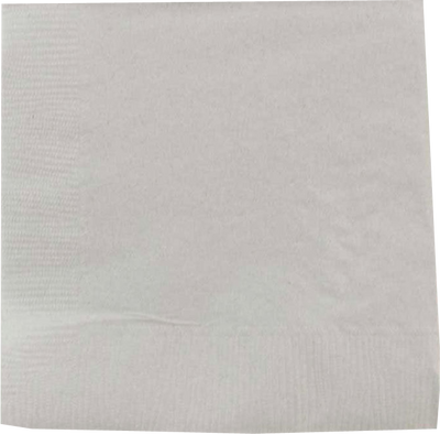 Silver 5 x 5 3-Ply Beverage Napkins