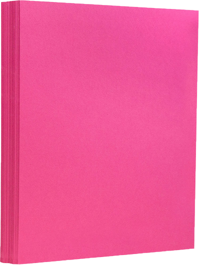 Fuchsia Pink Magenta 130lb 8 1/2 x 11 Cardstock
