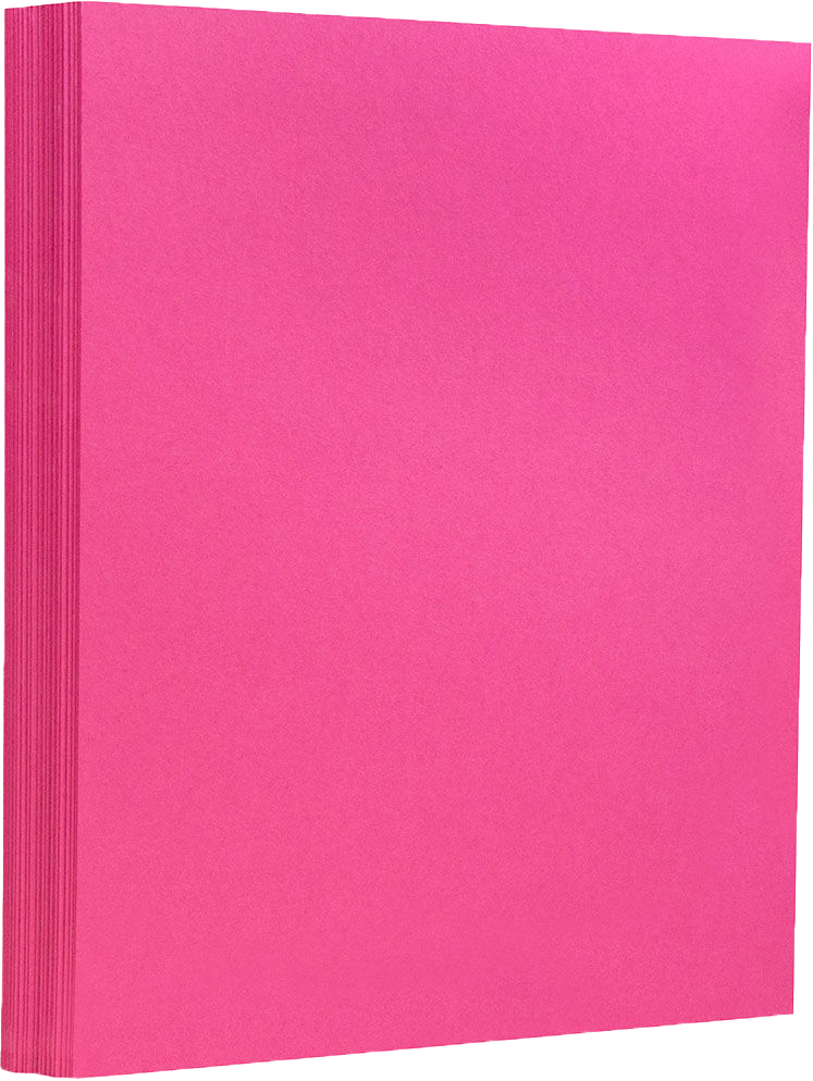 Fuchsia Pink Magenta 130lb 8 1/2 x 11 Cardstock