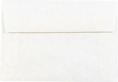 White Parchment 24lb A1 Invitation Envelopes (3 5/8 x 5 1/8)