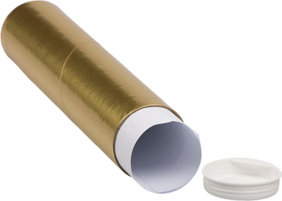 Gold 2 x 9 Mailing Tubes
