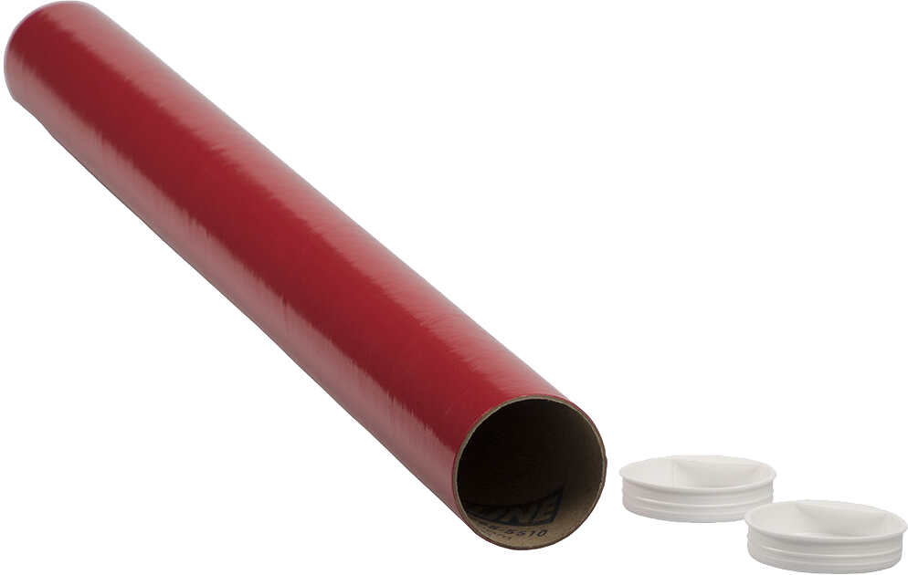 Red 2 x 24 Mailing Tubes