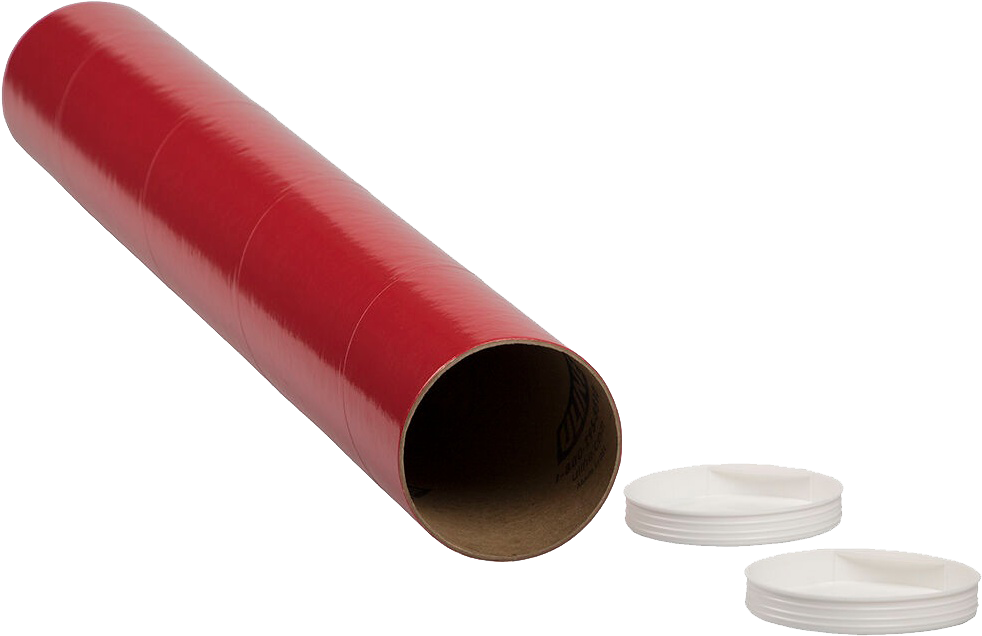 Red 3 x 24 Mailing Tubes