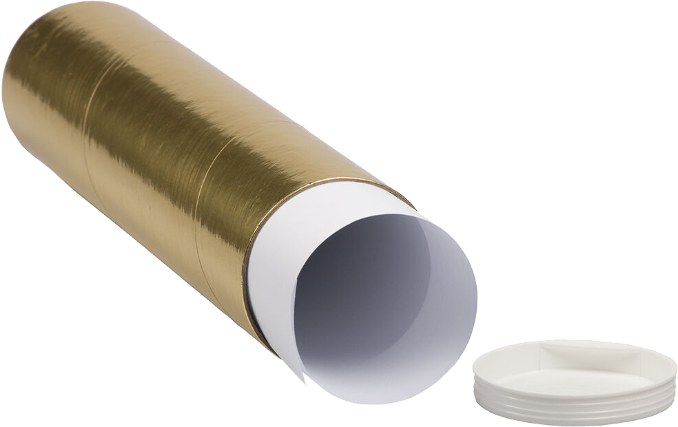 Gold 3 x 12 Mailing Tubes