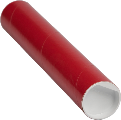Red 2 x 12 Mailing Tubes