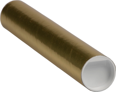 Gold 2 x 12 Mailing Tubes