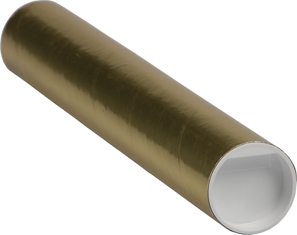 Gold 2 x 12 Mailing Tubes