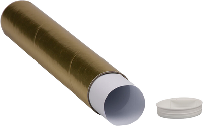 Gold 2 x 12 Mailing Tubes