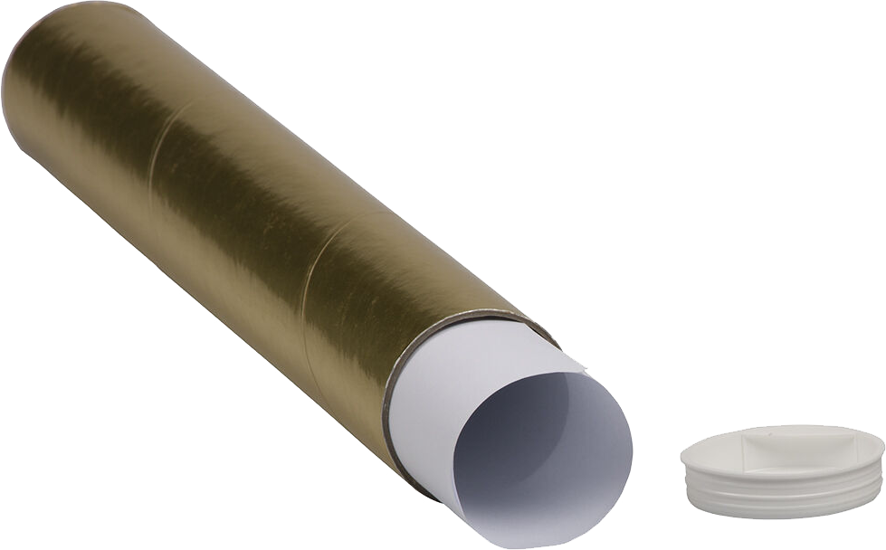 Gold 2 x 12 Mailing Tubes