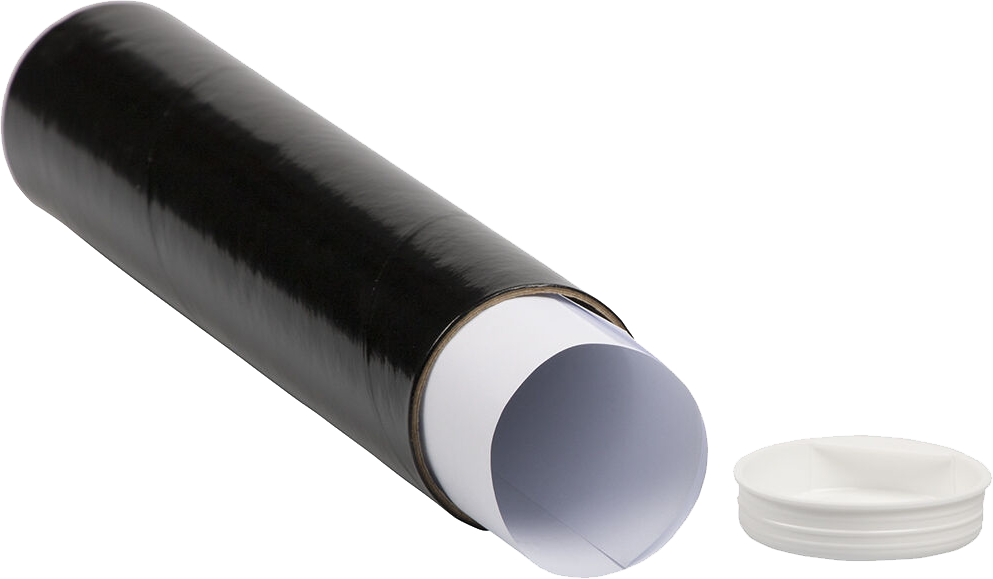 Black 2 x 9 Mailing Tubes