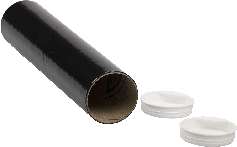 Black 2 x 9 Mailing Tubes