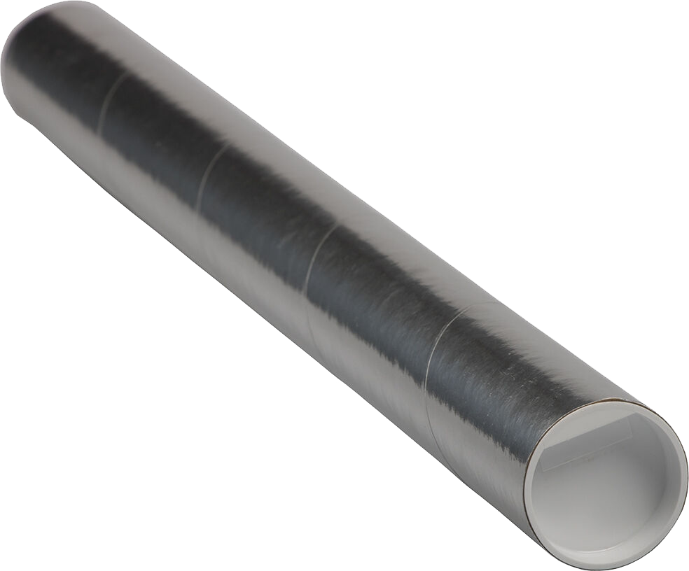 Silver 2 x 24 Mailing Tubes