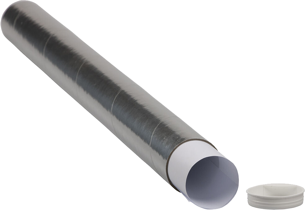Silver 2 x 24 Mailing Tubes