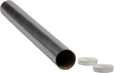 Silver 2 x 24 Mailing Tubes