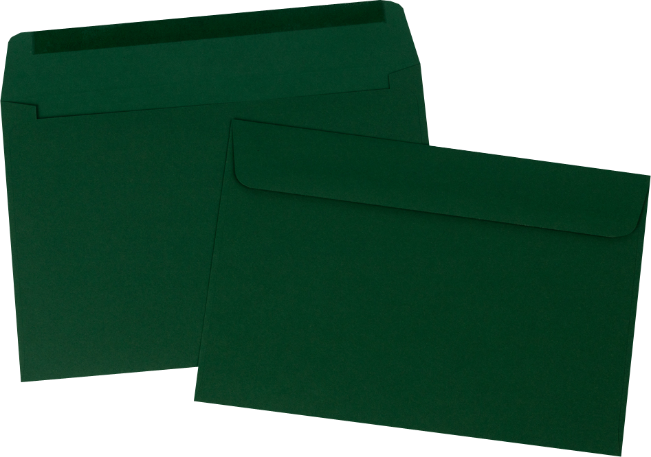 Dark Green 28lb 6 x 9 Booklet Envelopes