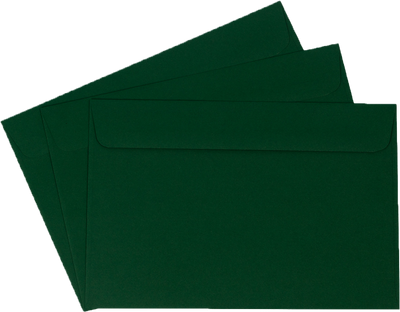 Dark Green 28lb 6 x 9 Booklet Envelopes