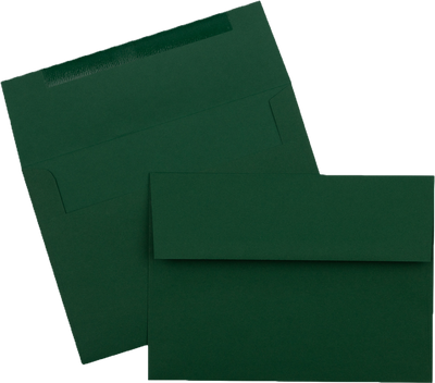 Dark Green 28lb A7 Invitation Envelopes (5 1/4 x 7 1/4)