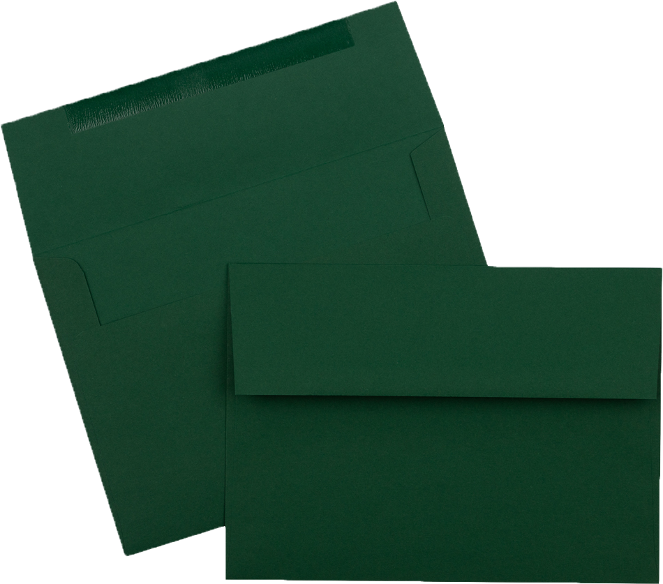 Dark Green 28lb A7 Invitation Envelopes (5 1/4 x 7 1/4)