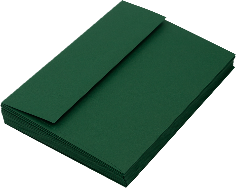Dark Green 28lb A7 Invitation Envelopes (5 1/4 x 7 1/4)