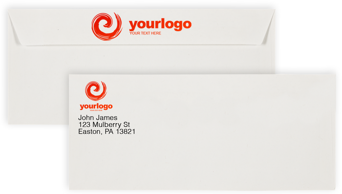 White Machine Insertable 24lb #10 Square Flap Envelopes (4 1/8 x 9 1/2)