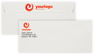 White Machine Insertable 24lb #10 Square Flap Envelopes (4 1/8 x 9 1/2)