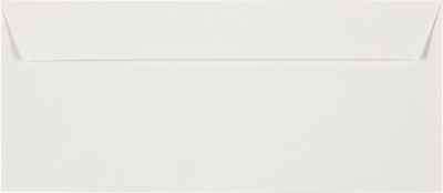 White Machine Insertable 24lb #10 Square Flap Envelopes (4 1/8 x 9 1/2)