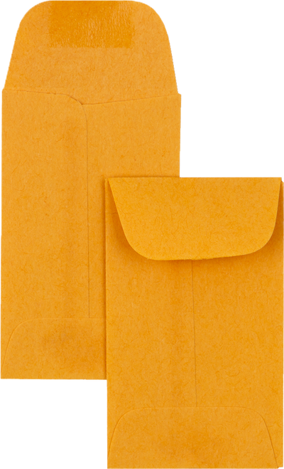 Brown Kraft 24lb #00 Coin Envelopes (1 11/16 x 2 3/4)