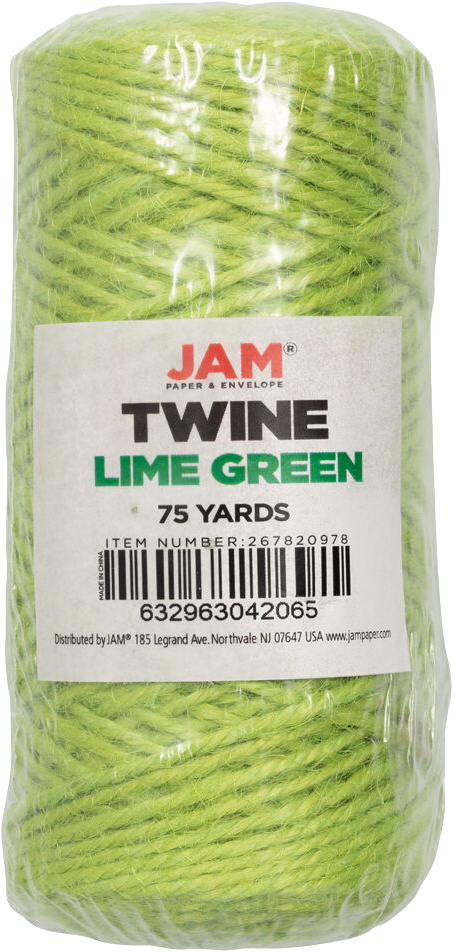 Lime Green 75 Yards Twine Ribbon