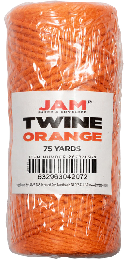 Orange 75 Yards Twine Ribbon