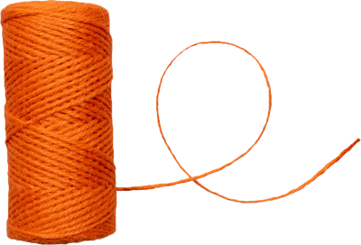 Orange 75 Yards Twine Ribbon