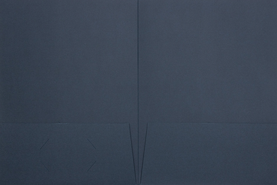 Nautical Navy Blue Linen 9 x 12 Folders