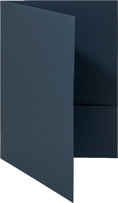 Nautical Navy Blue Linen 9 x 12 Folders