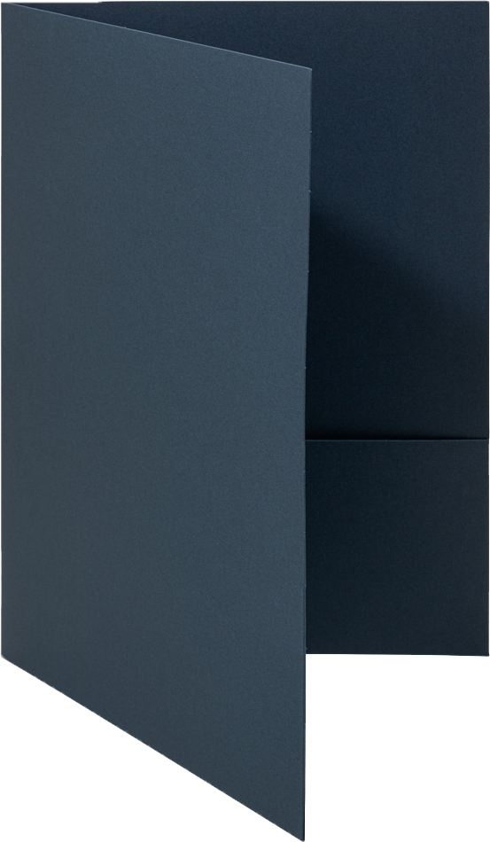 Nautical Navy Blue Linen 9 x 12 Folders
