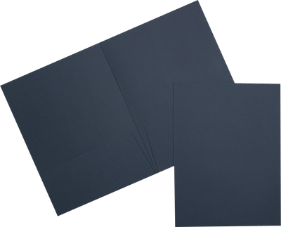 Nautical Navy Blue Linen 9 x 12 Folders
