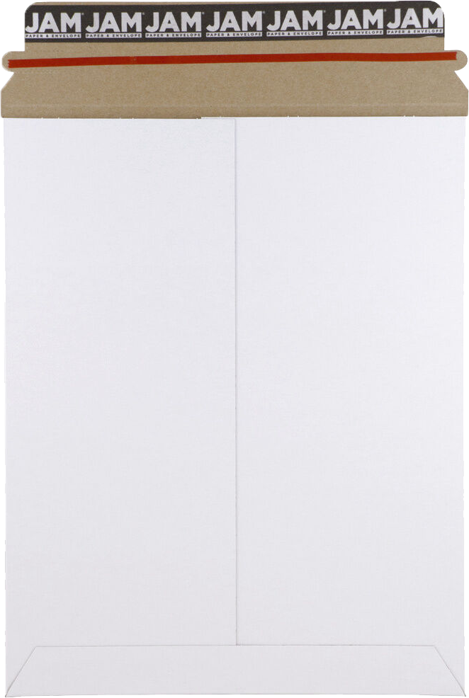 White 130lb 9 x 11 1/2 Photo Mailer Envelopes with Peel & Seal