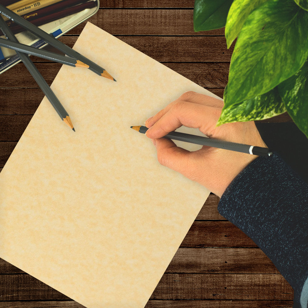 Antique Gold Parchment 65lb 8 1/2 x 11 Cardstock