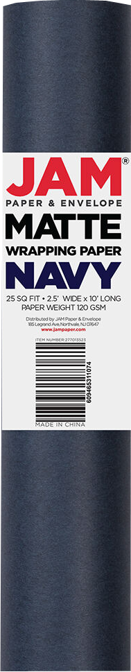 Navy Blue Wrapping Paper (25 Sq Ft)