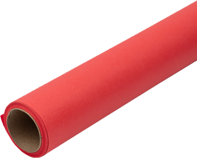 Red Matte Wrapping Paper - Short Mini Roll (26.3 Sq Ft)