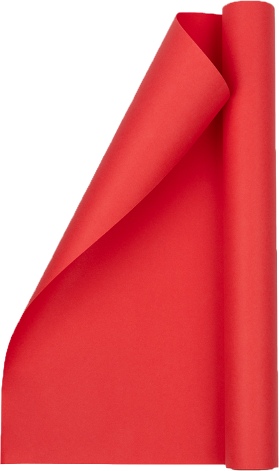 Red Matte Wrapping Paper - Short Mini Roll (26.3 Sq Ft)