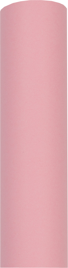 Baby Pink Matte Wrapping Paper - Short Mini Roll (26.3 Sq Ft)