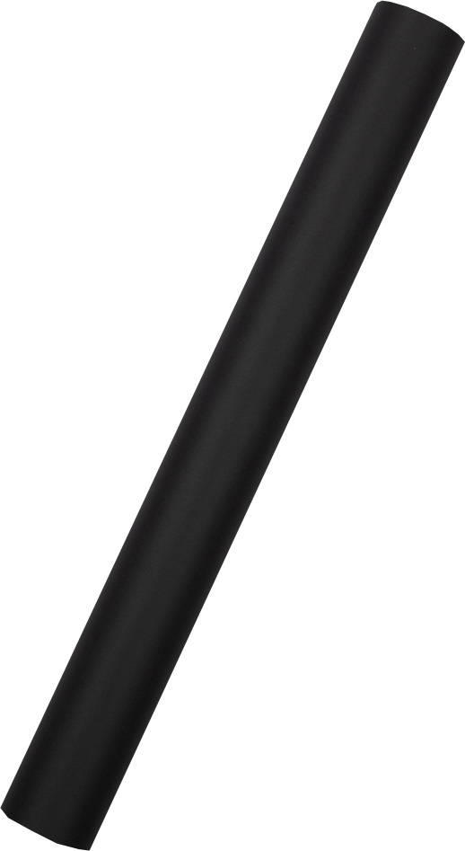 Black Matte Wrapping Paper - Short Mini Roll (26.3 Sq Ft)